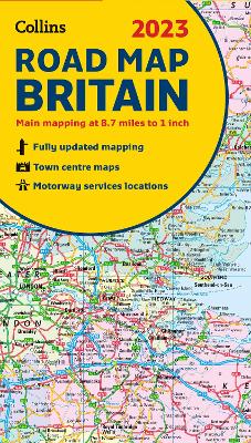 2023 Collins Road Map of Britain : Folded Road Map
