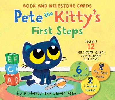 Pete the Kitty's First Steps : Book and Milestone Cards