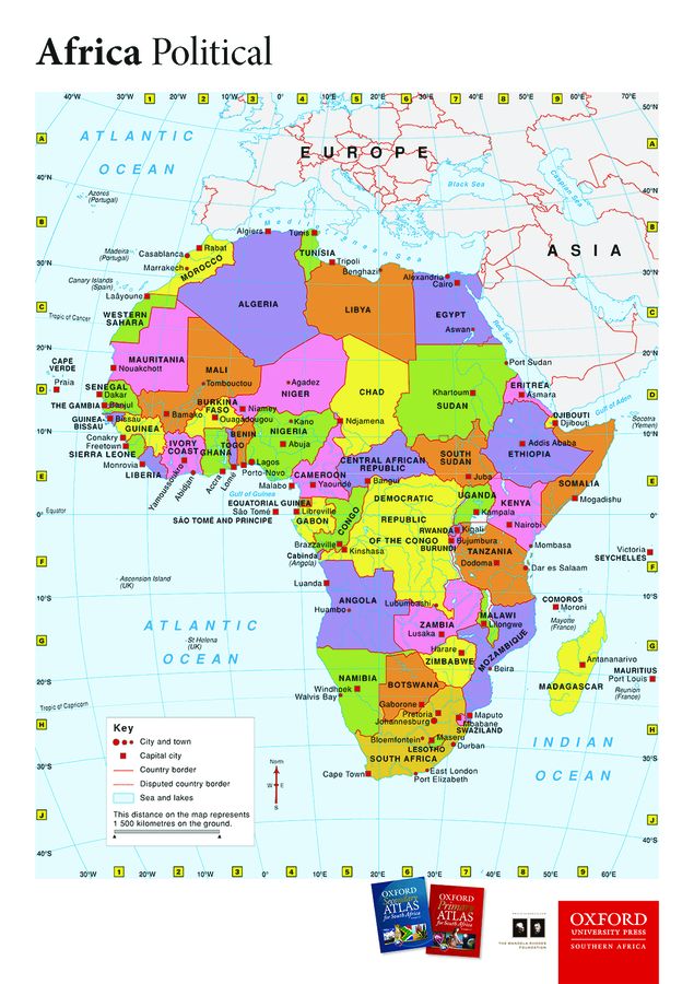 Picture of Oxford wall map : Africa political