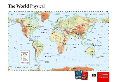 Picture of Oxford wall map : World physical
