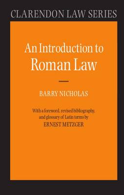 Picture of An Introduction to Roman Law