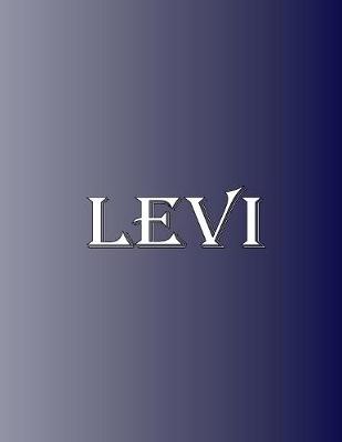 Picture of Levi : 100 Pages 8.5 X 11 Personalized Name on Notebook College Ruled Line Paper