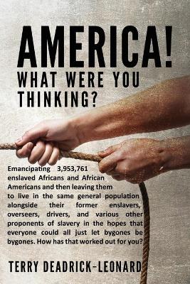 Picture of America! What Were You Thinking? : Emancipating 3,953,761 enslaved Africans and African Americans and then leaving them to live in the same general population alongside their former enslavers, overseers, drivers, and various other proponents of slavery in the hopes that everyone could all j