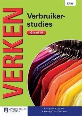 Picture of Verken verbruikerstudies: Gr 10: Textbook