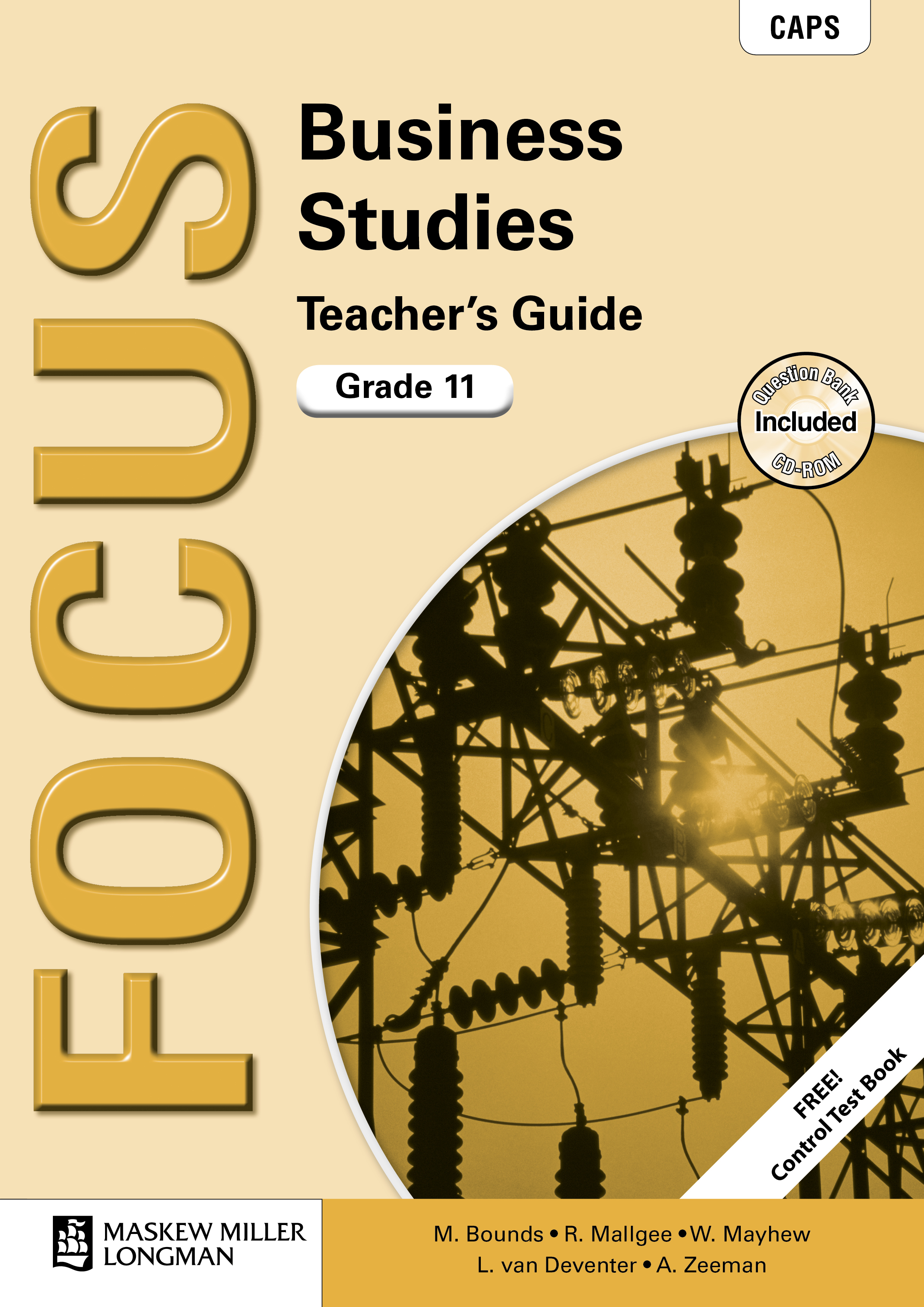 Picture of Focus Business Studies CAPS: Focus business studies CAPS: Gr 11: Teacher's guide Gr 11: Teacher's Guide