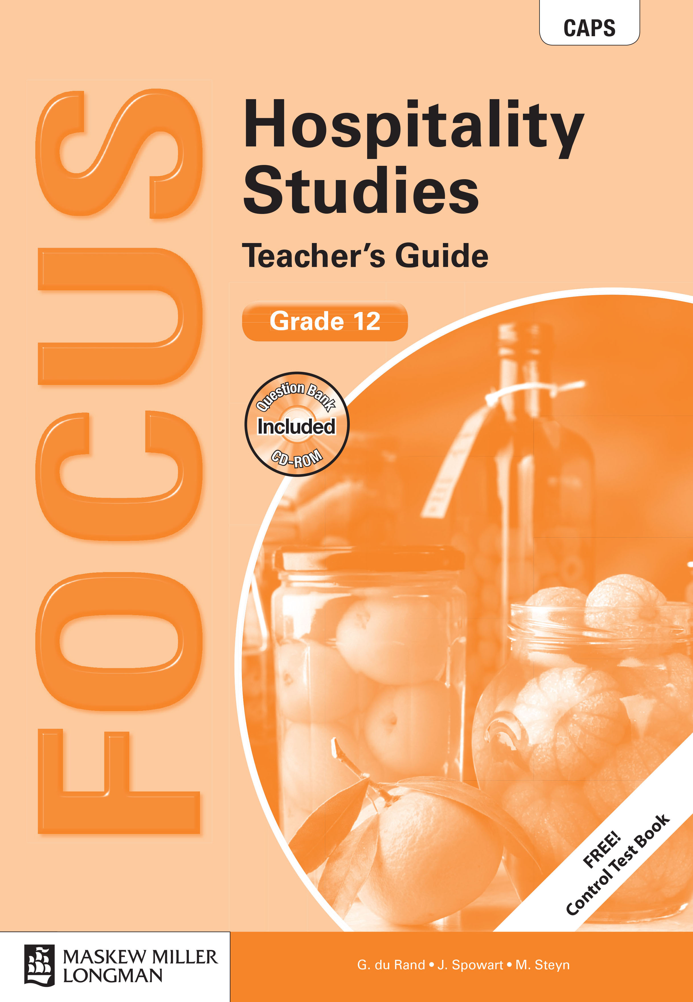 Picture of Focus hospitality studies CAPS: Gr 12: Teacher's guide