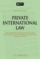 Picture of Private International Law : The Modern Roman-Dutch Law Including the Jurisdiction of the High Courts