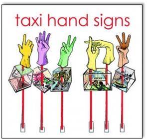 Taxi Hand Signs