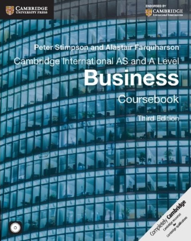 Picture of Cambridge International AS and A Level Business Coursebook with CD-ROM