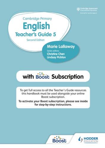 Cambridge Primary English Teacher's Guide 5 with Boost Subscription