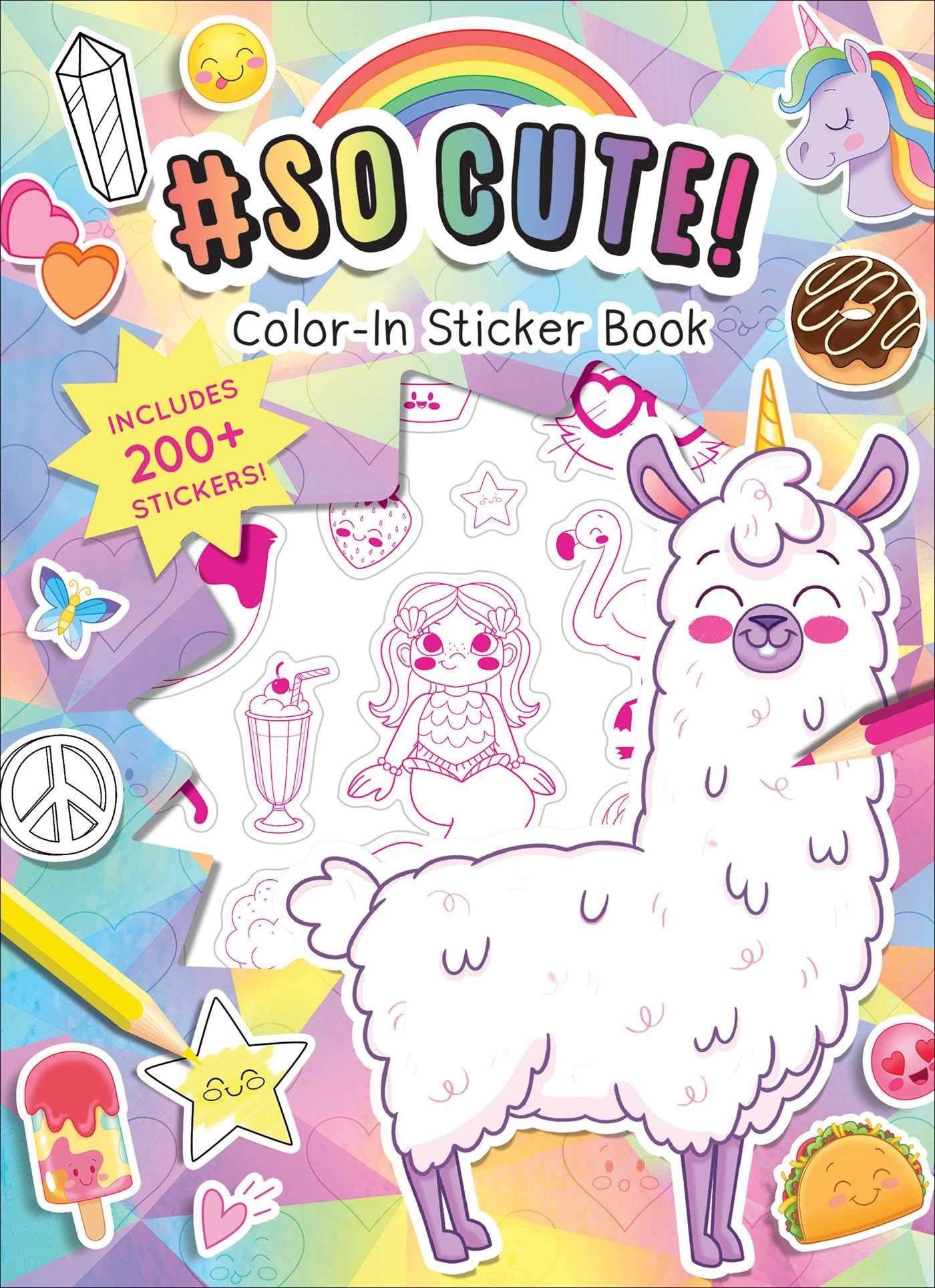 Picture of #SoCute! Color-In Stickers