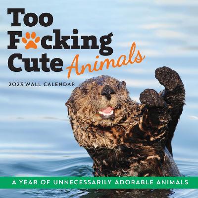 Picture of 2023 Too F*cking Cute Animals Wall Calendar : A Year of Unnecessarily Adorable Animals