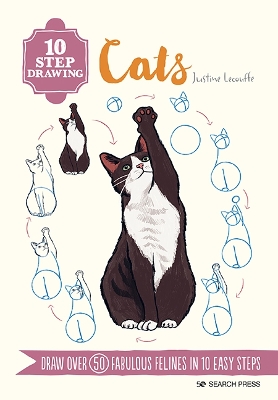 Picture of 10 Step Drawing: Cats : Draw Over 50 Fabulous Felines in 10 Easy Steps
