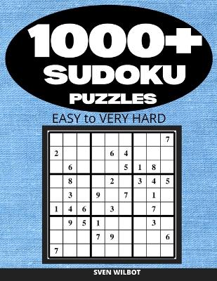Picture of 1000+ Sudoku Puzzles Easy to Very Hard : Sudoku puzzle book for adults with solutions