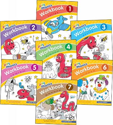 Picture of Jolly Phonics Workbooks 1-7 : In Print Letters (American English edition)