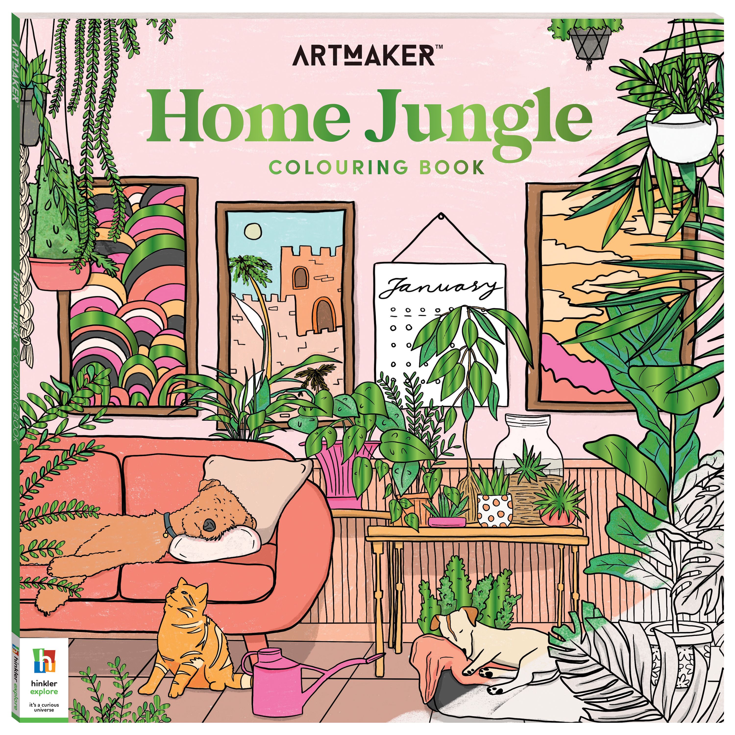 Picture of Art Maker Home Jungle Colouring Book